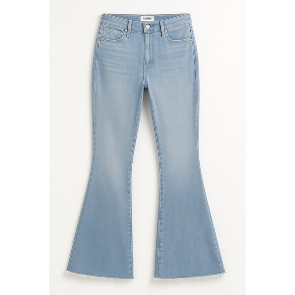 L’AGENCE High-Rise Micro Bootcut Jeans Blue Cloud Light Wash Size 26